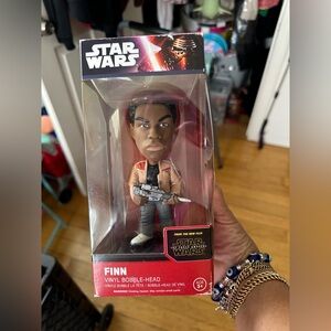 Star Wars Finn Vinyl Bobble-Head with Red and Black Design